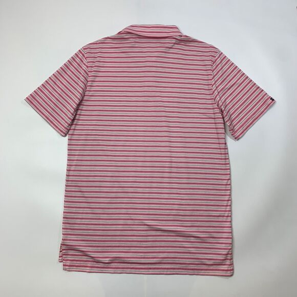 Straight Down Shirt Mens M Medium Carnation Pink Cotton Blend Golf Polo - Picture 6 of 8